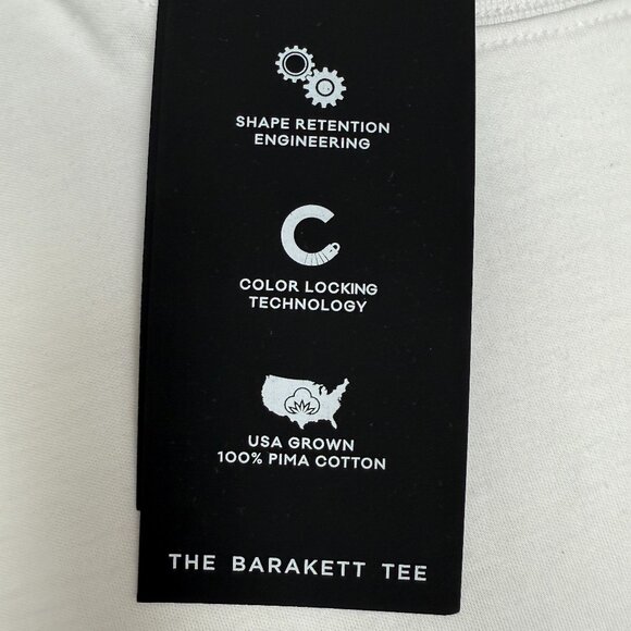 NWT‎ Men's ROBERT BARAKETT Georgia Crew-Neck T-Shirt White | Size XXL - Picture 12 of 14